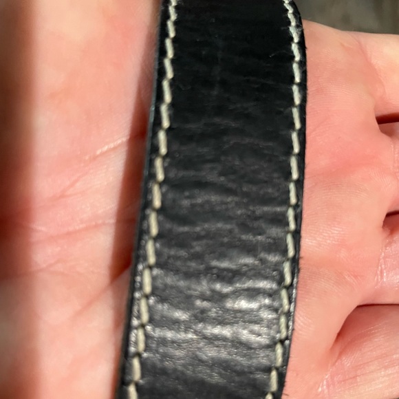 DOONEY AND BOURKE large ring flap grey and black canvas with black leather trim - Picture 13 of 16